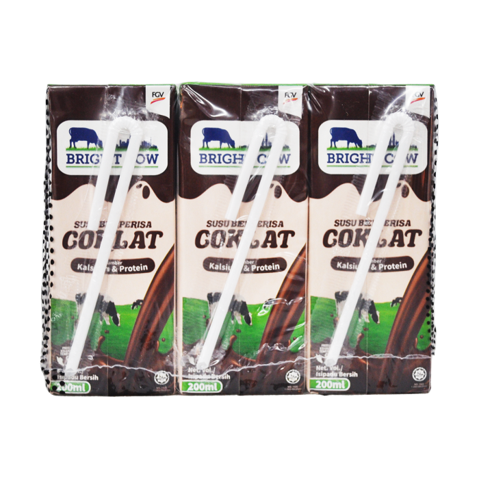BRIGHT COW Chocolate Flavoured Milk 6x200ml - Image 2
