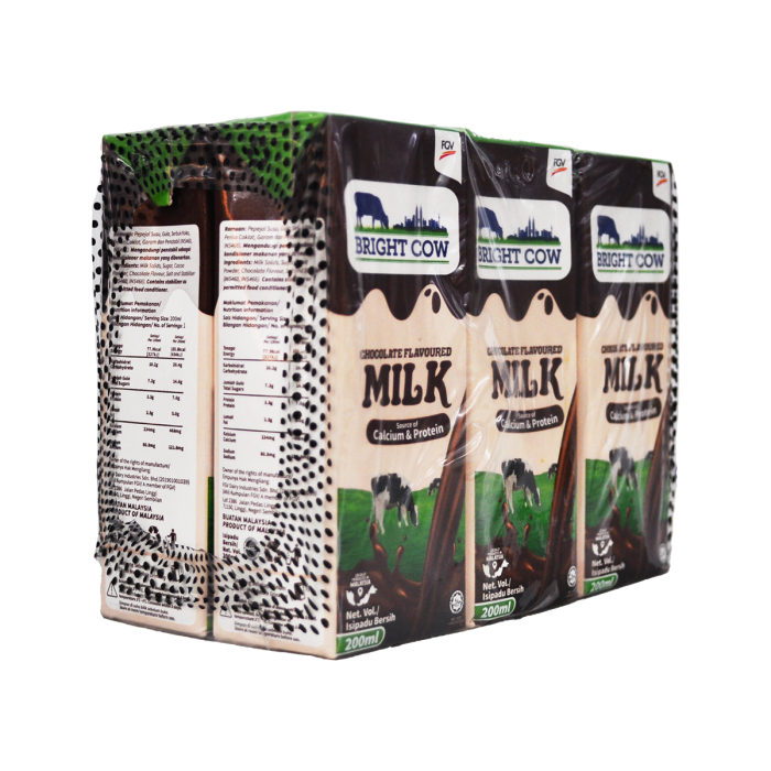 BRIGHT COW Chocolate Flavoured Milk 6x200ml - Image 3