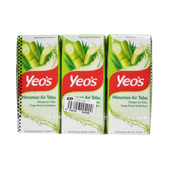 YEOS Sugar Cane Drink 6x250ml - Image 2